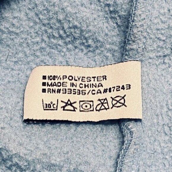 Ecko UNLTD Men's Full Zip X-Large Baby Blue Navy Rhino Logo Mock Neck Fleece GUC - Picture 12 of 15